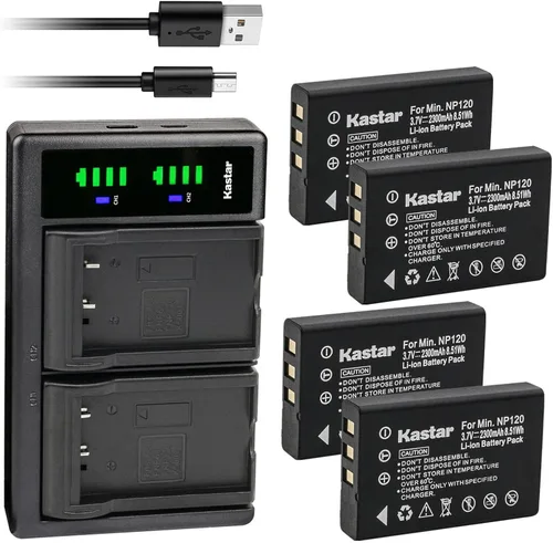 Miniatura 7 de Kastar Reemplazo del cargador de batería USB LTD2 para cámaras Ordro HDV-V12, HDV-V88, HDV-Z7, HDV-Z10, HDV-Z16, HDV-Z79, HDV-108, HDV-760, HDV-P72