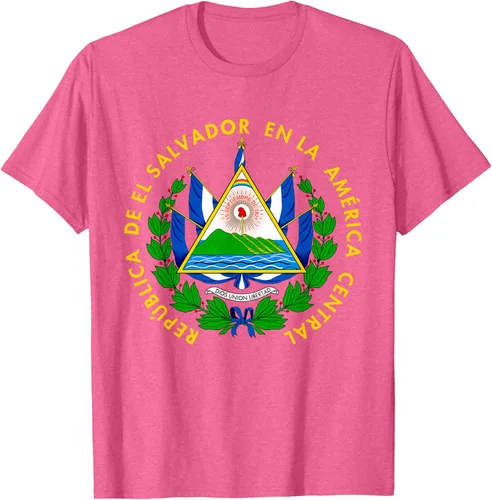 Miniatura 39 de Camiseta con diseño de emblema de la bandera de El Salvador