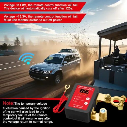 Miniatura 9 de Interruptor Inteligente de Desconexión de Batería de 12V con Control Remoto - Perfecto para Automóviles, Camiones, Casas Rodantes y Vehículos Todo