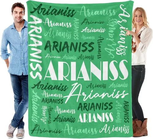 Miniatura 23 de Manta personalizada para niños y adultos, manta personalizada con nombre, manta de franela personalizada con nombre, manta personalizada con nombre