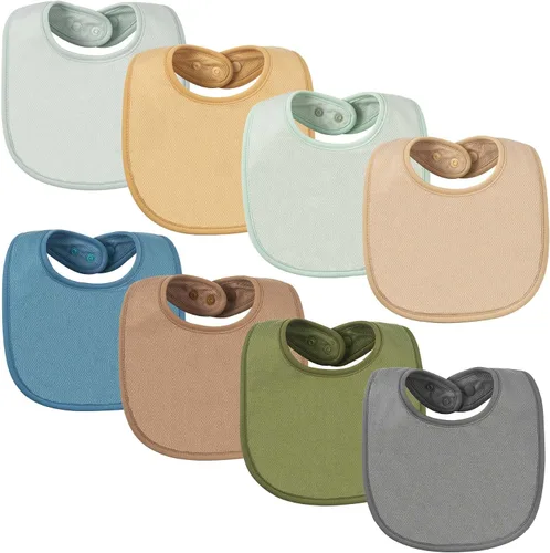 Miniatura 14 de Tiny Twinkle Baby Feeding Bibs - Waterproof and Absorbent Infant Drool and Feeding Baby Bibs Boy Macaron 8