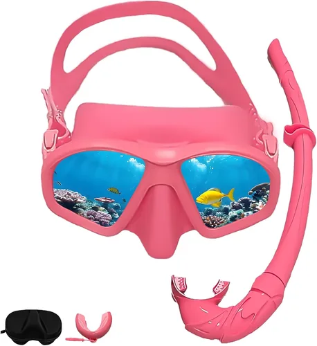 Miniatura 8 de Paquetes de esnórquel, equipo de esnórquel para adultos, gafas de buceo impermeables y a prueba de niebla, juego de tubo de respiración de máscara