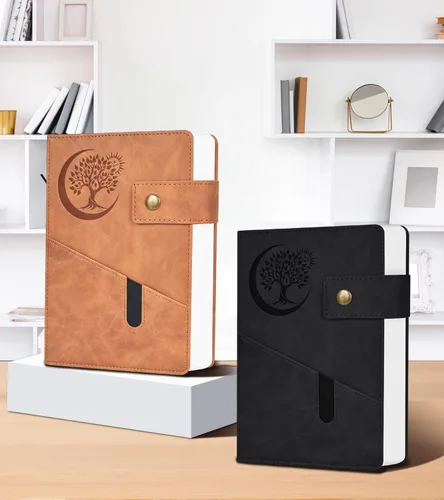 Miniatura 6 de PAIBAS Cuaderno de diario con líneas gruesas de 365 páginas para hombres y mujeres, diarios grandes de cuero A4 para escribir, cuadernos de tapa