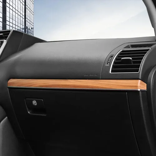 Miniatura 2 de Reposabrazos de manija de puerta con textura de madera para Toyota Land Cruiser Prado 150, panel de elevación de ventana Lc150 2010-2022, accesorios