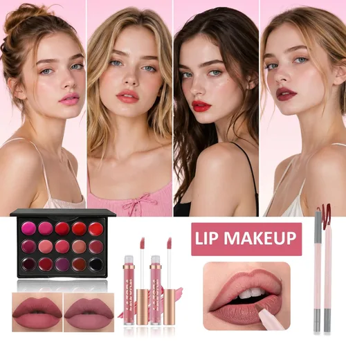 Miniatura 4 de Kit de maquillaje todo en uno para adolescentes, juego de regalo de maquillaje para mujeres, caja de regalo para las fiestas, paquete esencial
