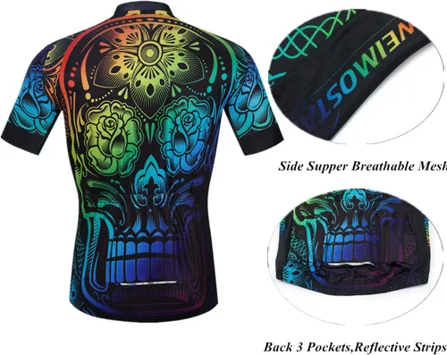 Miniatura 5 de Cycling Jerseys Men Set, Breathable Bicycle Suit Mountain Bike Clothes Biking Jersey Quick Dry