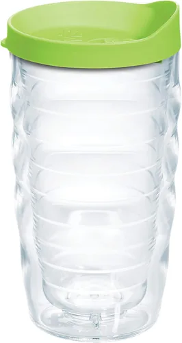 Miniatura 15 de Taza de viaje Tervis de doble pared transparente y colorida con tapa fabricada en Estados Unidos mantiene las bebidas frías y calientes, 24 onzas