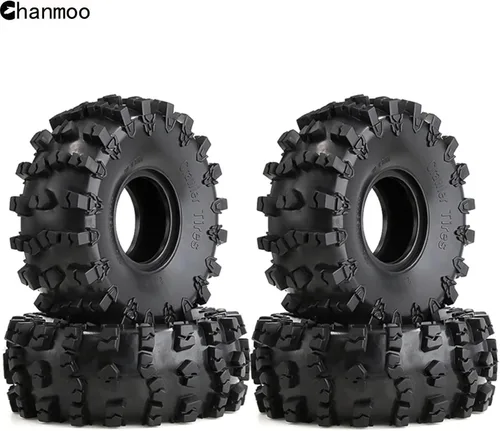 Miniatura 6 de 2.2 RC Crawler neumáticos de goma suave barro nieve nadador neumáticos OD 5.906 in para 1/10 RC Rock Crawler coche Axial SCX10 90047 D90 TF2 Tamiya