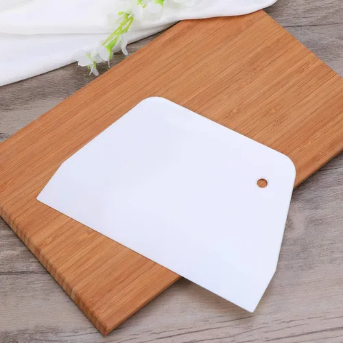 Miniatura 6 de Cabilock 2 piezas de raspador de tartas para glaseado, de plástico, flexible, para pastelería, decoración de pasteles, cocina, herramienta
