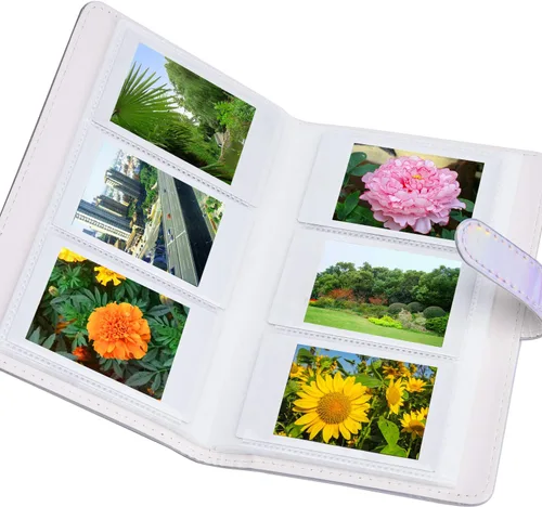 Miniatura 5 de Sunmns Álbum de fotos de piel sintética compatible con Fujifilm Instax Mini 12 11 9 8 90 26 película de cámara instantánea, Polaroid Snap Zip Z2300