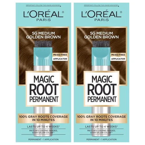 Miniatura 19 de L'Oréal Paris Magic Root - Tinte permanente para el cabello, kit de tinte de cabello de 10 minutos para rescatar raíces con cobertura de cabello 6