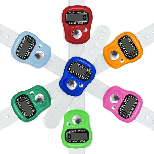 Miniatura 7 de Contador de Dedos Electrónico, Contador de Mano Reajustable, Número de 5 Dígitos y Pantalla LCD Digital Electrónica, Clicker Manual para Contar