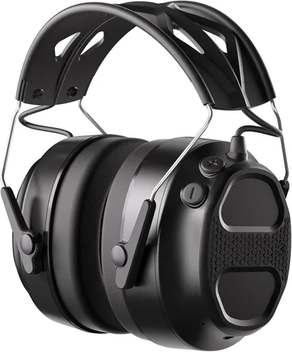 BJKing Bluetooth Hearing Protection Headphones,120H Playtime, SNR 30dB Safety Earmuffs Ear Protection for Mowing