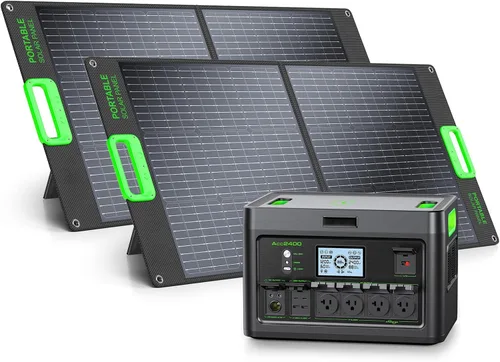 Miniatura 10 de Central eléctrica portátil de 2400W 1843Wh GRECELL generador solar al aire libre con 2400W (4800W pico) 4 salidas de CA, batería de respaldo
