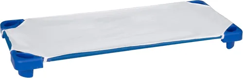 Miniatura 7 de Sprogs Camillas apilables para niños de uso pesado de 40" de largo para guarderías de preescolar, para descanso y siesta, SPG-0232-5-12PK, azul Azul