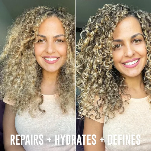 Miniatura 4 de Love Ur Curls - Set de Champú y Acondicionador con Crema Estilizadora Todo en Uno para Rizos, Sistema de 3 Pasos para Reparar e Hidratar