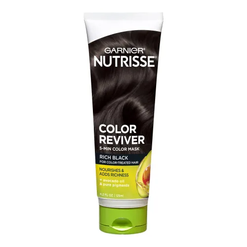 Miniatura 12 de Garnier Nutrisse Color Reviver Mascarilla de color de 5 minutos, marrón cálido para cabello teñido para nutrir y añade riqueza