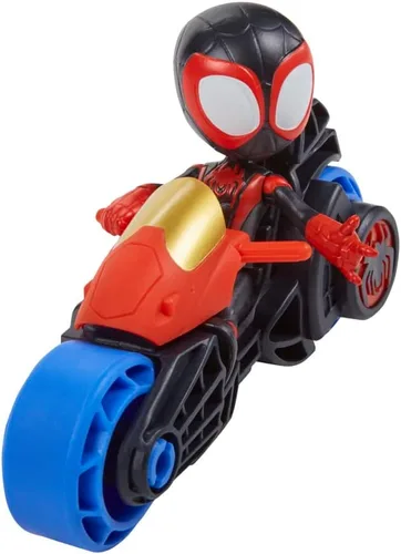 Miniatura 4 de Spidey y sus increíbles amigos Miles Morales figura de acción con motocicleta de juguete, juguetes preescolares, para niños a partir de 3 años