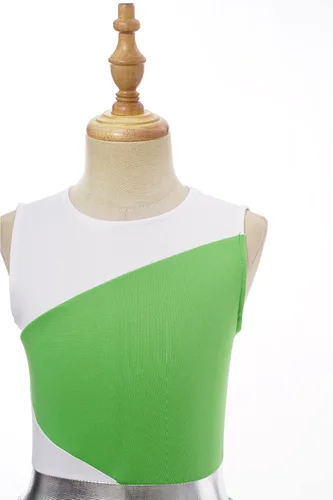 Miniatura 98 de CHICTRY Vestido de baile lírico sin mangas asimétrico para niñas, disfraz de adoración litúrgica contemporánea