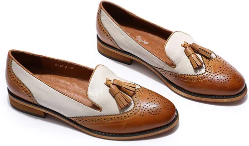 Miniatura 7 de Mona Flying - Mocasines de cuero planos informales para mujer