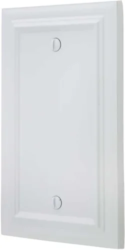 Amerelle 94BW Continental - Placa de pared, 1 en blanco, metal fundido, blanco, 1 paquete