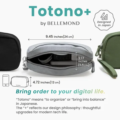 Miniatura 2 de BELLEMOND Tech - Bolsa organizadora para viajes Funda organizadora de electrónica para cables, cargadores y accesorios Bolsillo oculto