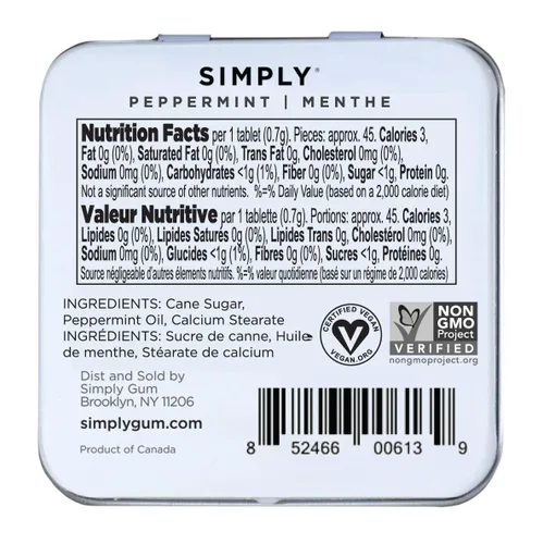 Miniatura 3 de SIMPLY MINTS - Mentas naturales de menta piperita para el aliento, paquete de 6 (180 piezas), hechas con aceite de menta piperita real Sin