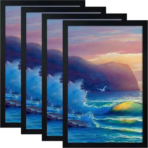 Miniatura 23 de SESEAT Portarretratos negros de 8 x 10 pulgadas para pared o mesa, para exhibir fotos de 8 x 10 pulgadas con paspartú o de 9 x 11 pulgadas sin