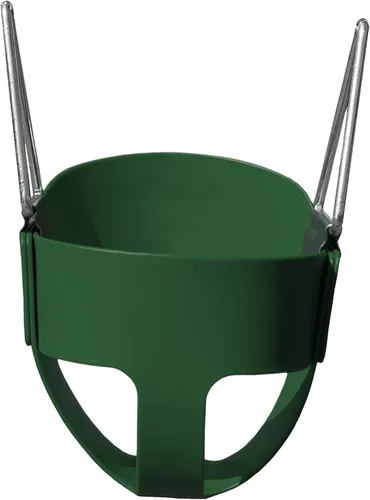 Miniatura 3 de Gorilla Playsets 04-0008-G/G - Columpio completo para niños pequeños, cubo, cadenas revestidas de plástico verde de 60 pulgadas, capacidad de 50