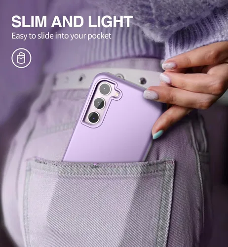 Miniatura 4 de SURITCH Funda para Samsung Galaxy S23, [Protector de Pantalla Integrado] [Protección de Doble Capa] Protección Completa Resistente a Golpes Funda