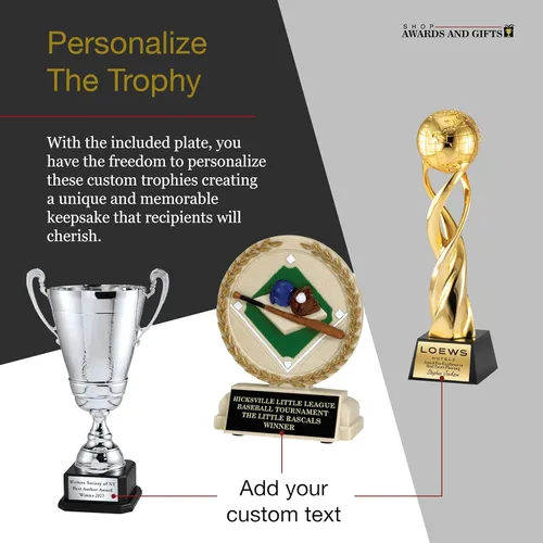 Miniatura 3 de SHOP AWARDS AND GIFTS Figura masculina de baloncesto de 13 pulgadas, trofeo de campeonato de bronce antiguo galvanizado, incluye personalización