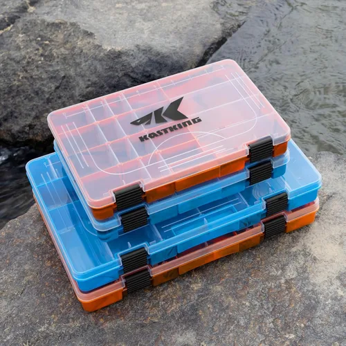 Miniatura 7 de KastKing Cajas de aparejos, caja de plástico, caja organizadora de almacenamiento de plástico con divisores extraíbles, almacenamiento de aparejos
