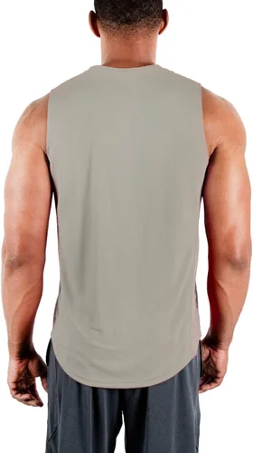 Miniatura 3 de DEVOPS - Paquete de 3 camisetas sin mangas para hombre, ajuste seco, para músculos, camiseta de entrenamiento