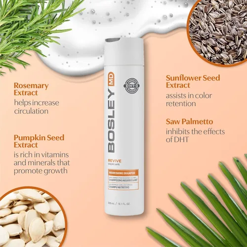 Miniatura 5 de BosleyMD Champú nutritivo bosrevive para adelgazar notablemente el cabello (color seguro), 10.1 fl oz.