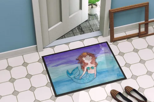 Miniatura 4 de Caroline's Treasures BB7422MAT - Felpudo de sirena morena de 18 x 27 pulgadas, tapete para puerta delantera, para interiores y exteriores