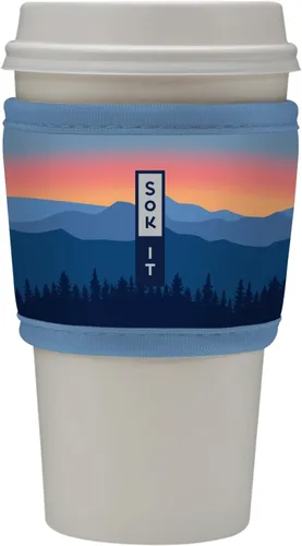 Miniatura 82 de Sok It HotSok Coffee & Tea - Funda de neopreno con aislamiento reutilizable (floral abstracto)