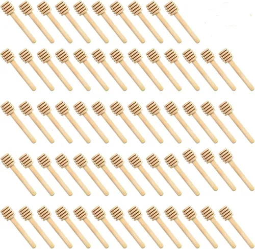 Miniatura 9 de 25 palitos de miel de madera, palitos de miel de 3 pulgadas, mini palitos de panal de abeja, pequeños minicargos de miel a granel para baby shower
