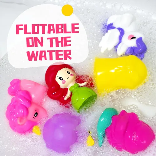 Miniatura 5 de Juguetes de baño para bebé Hely Cancy - Juguetes de baño sin agujeros para niños, juguetes de ducha de bañera para bebé recién nacido