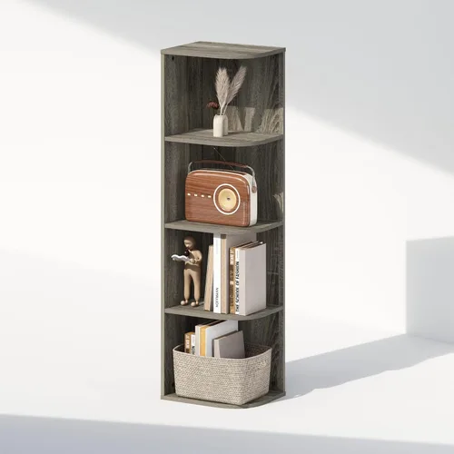 Miniatura 31 de Furinno Reed - Organizadores y almacenamiento de armario, organizador de armario de 5 niveles, estante abierto, para armario, dormitorio, sala