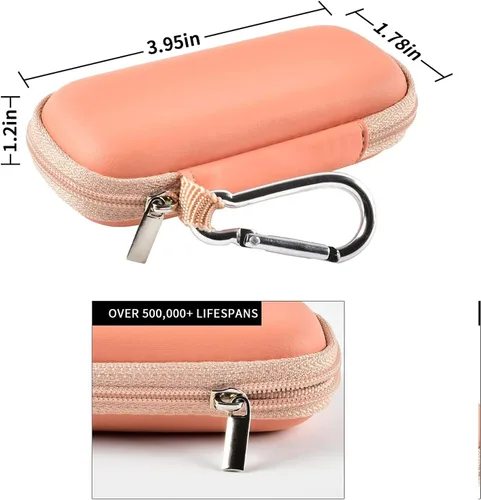 Miniatura 4 de Funda para monitor cardíaco compatible con AliveCor Kardia Mobile ECG/para KardiaMobile 6L para dispositivos Apple y Android, solo funda (rosa)