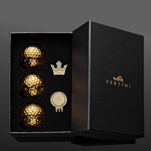 Miniatura 7 de 24K PT. Gold Luxurious Golf Gifts Set Golfer Unique Golf Accessories for Men and Women Golden Gift for Display or Ceremonial Use – Hole-in-One