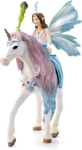 Miniatura 4 de Schleich Bayala - Figura de hada Eyela de 3 piezas con figura de unicornio de princesa, figura de hadas de fantasía con varita mágica, juguete