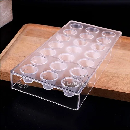 Miniatura 6 de LoBake 21 cavidades de diámetro 1.2 in forma de cono de policarbonato PC chocolate molde caramelo cubo de hielo molde Sugarcraft moldes DIY hornear