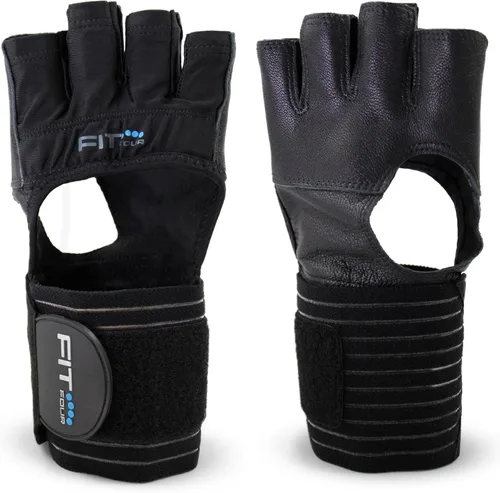 The F4X Spartan - Guantes de entrenamiento WOD de cuero completo para levantamiento de pesas y entrenamiento cruzado
