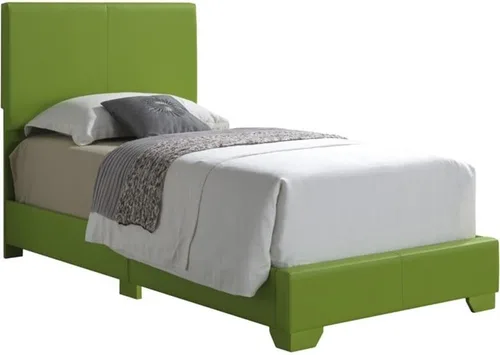 Miniatura 12 de Glory Furniture Cama individual tapizada de piel sintética Aaron en color rosa