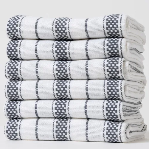 Miniatura 54 de Juego de Toallas de Cocina – Paquete de 3 (20 x 30 pulgadas) Extra Grandes de Algodón Premium para Cocina – Absorbentes – 100% Algodón – con Lazo