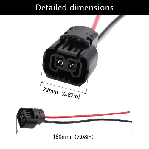 Miniatura 5 de 5202 2504 H16 PS24W bombilla hembra conector de cable arnés de cableado para luz antiniebla luces diurnas 2 unids
