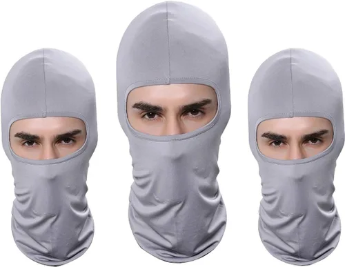 Pack of 3 Ski Mask Bandana Face Hat for Outdoor Airsoft Motorcycle Hood Helmet Balaclavas Headwear