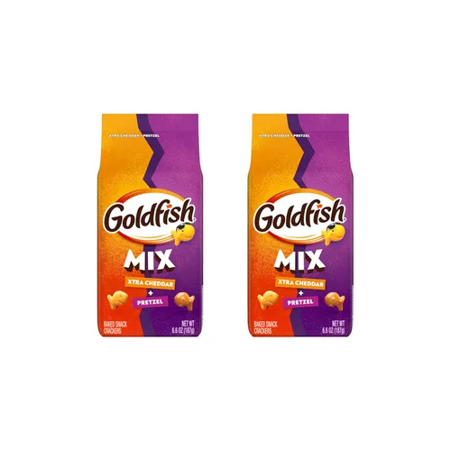 Miniatura 15 de Goldfish Mega Bites Galletas de Queso Cheddar Fuerte, Bolsa de 5.9 Oz