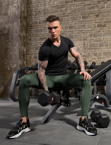 Miniatura 107 de SPVISE Pantalones de compresión para hombre, leggings para deportes, gimnasio, mallas atléticas frescas y secas, capa base para correr, fútbol